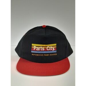 Vintage Snapback Hat Parts City  Advertising Auto Parts 80s 90s